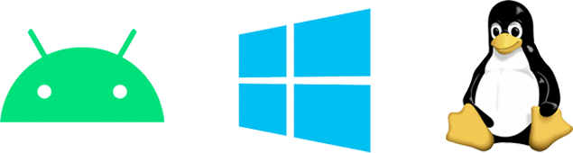 Android, Windows 或Linux。隨心選擇。